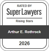 Super Lawyers Rising Stars 2026 badge for Arthur E. Rothrock